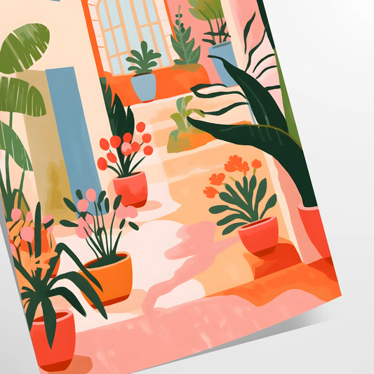 space vintage flower poster timeless gray orange palette popular floral artwork perfect wall art thoughtful gift charm room exquisite print available