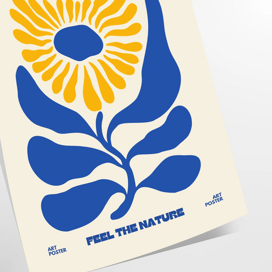 space stunning Flower Market Print poster essence nature elegant gray vibrant orange hues wall art thoughtful gift sizes A4 cm A0 beauty walls today