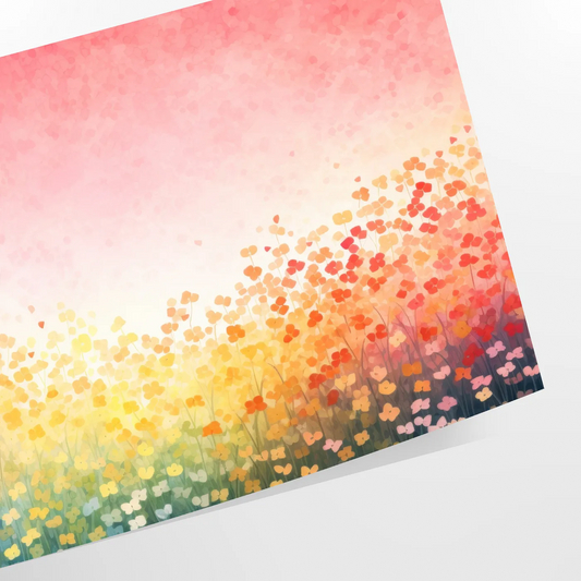 space vibrant plant poster eye blend orange gray unique wall art piece thoughtful gift nature indoors stunning print sizes Letter