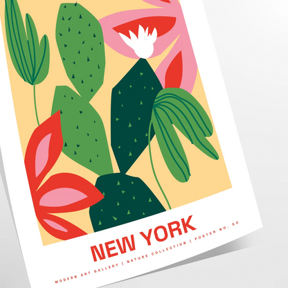 space vibrant Farmer Market Botanical Poster greens rich oranges fresh organic feel decor wall art thoughtful gift artwork natural touch sizes A4 cm A0