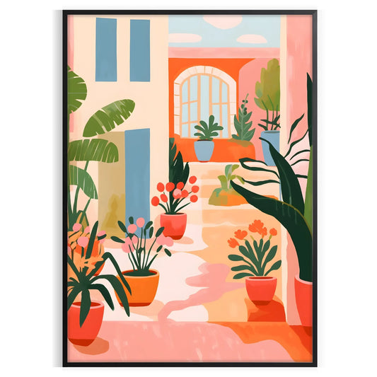 space vintage flower poster timeless gray orange palette popular floral artwork perfect wall art thoughtful gift charm room exquisite print available