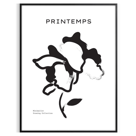 space stunning botanical poster graceful plant designs elegant gray black tones modern wall art piece thoughtful gift various dimensions A4 cm A0