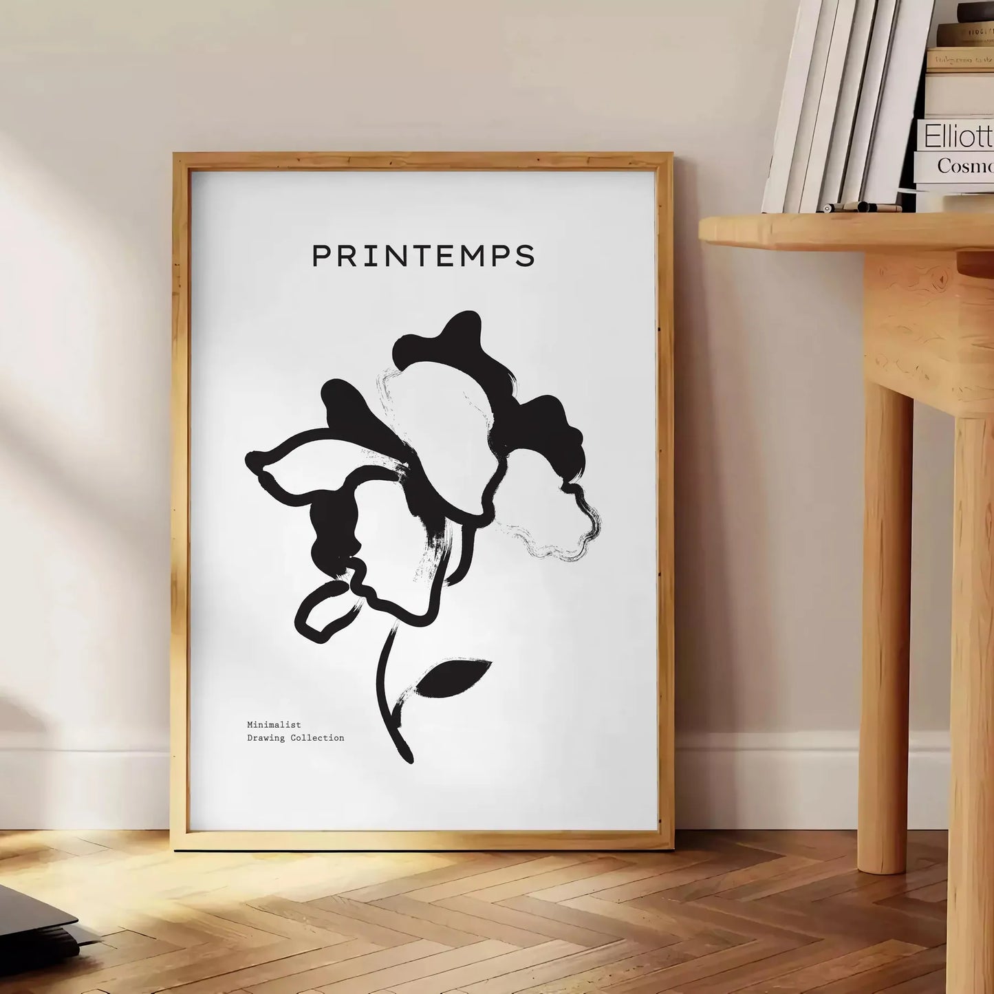 space stunning botanical poster graceful plant designs elegant gray black tones modern wall art piece thoughtful gift various dimensions A4 cm A0