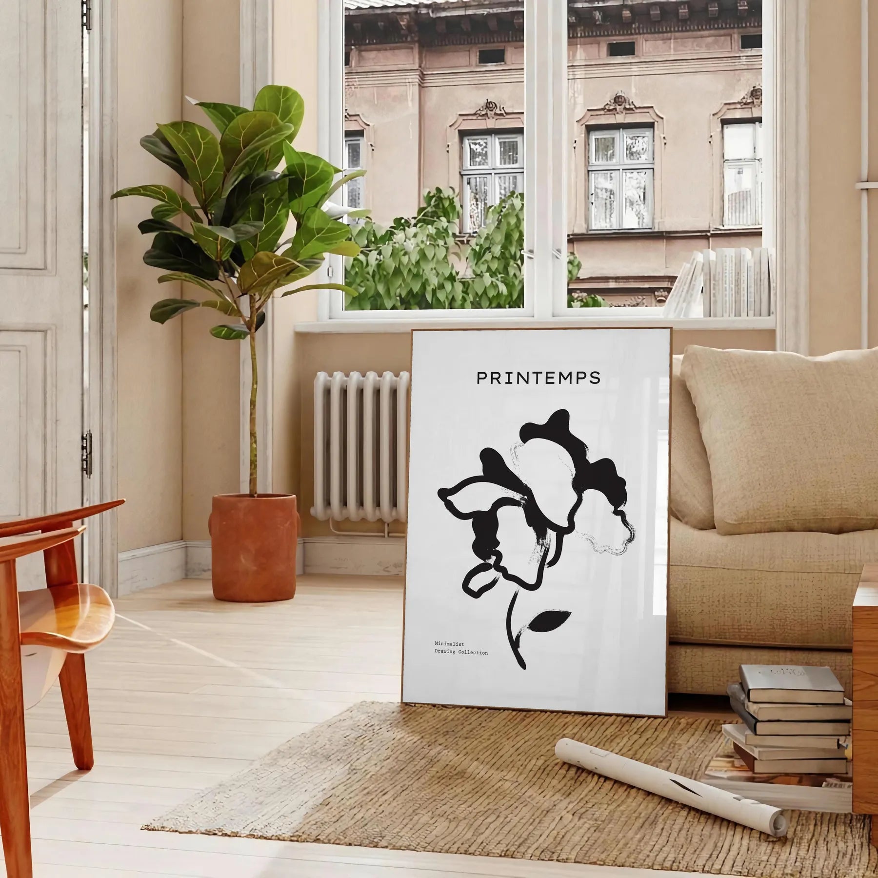 space stunning botanical poster graceful plant designs elegant gray black tones modern wall art piece thoughtful gift various dimensions A4 cm A0
