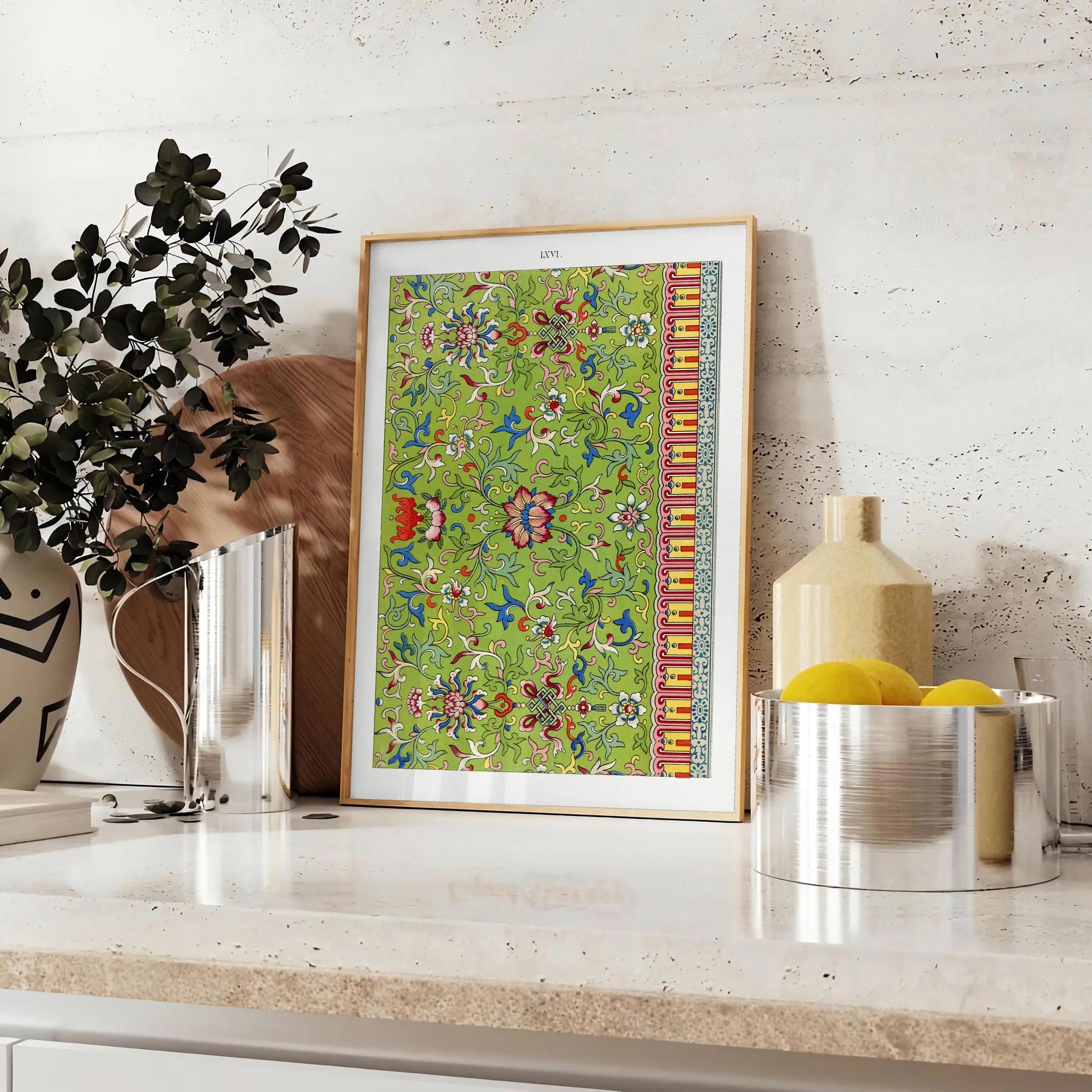 space vibrant plant poster green red hues exquisite wall art print perfect gift touch nature room decor stunning artwork standalone piece