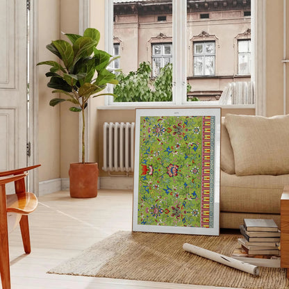 space vibrant plant poster green red hues exquisite wall art print perfect gift touch nature room decor stunning artwork standalone piece
