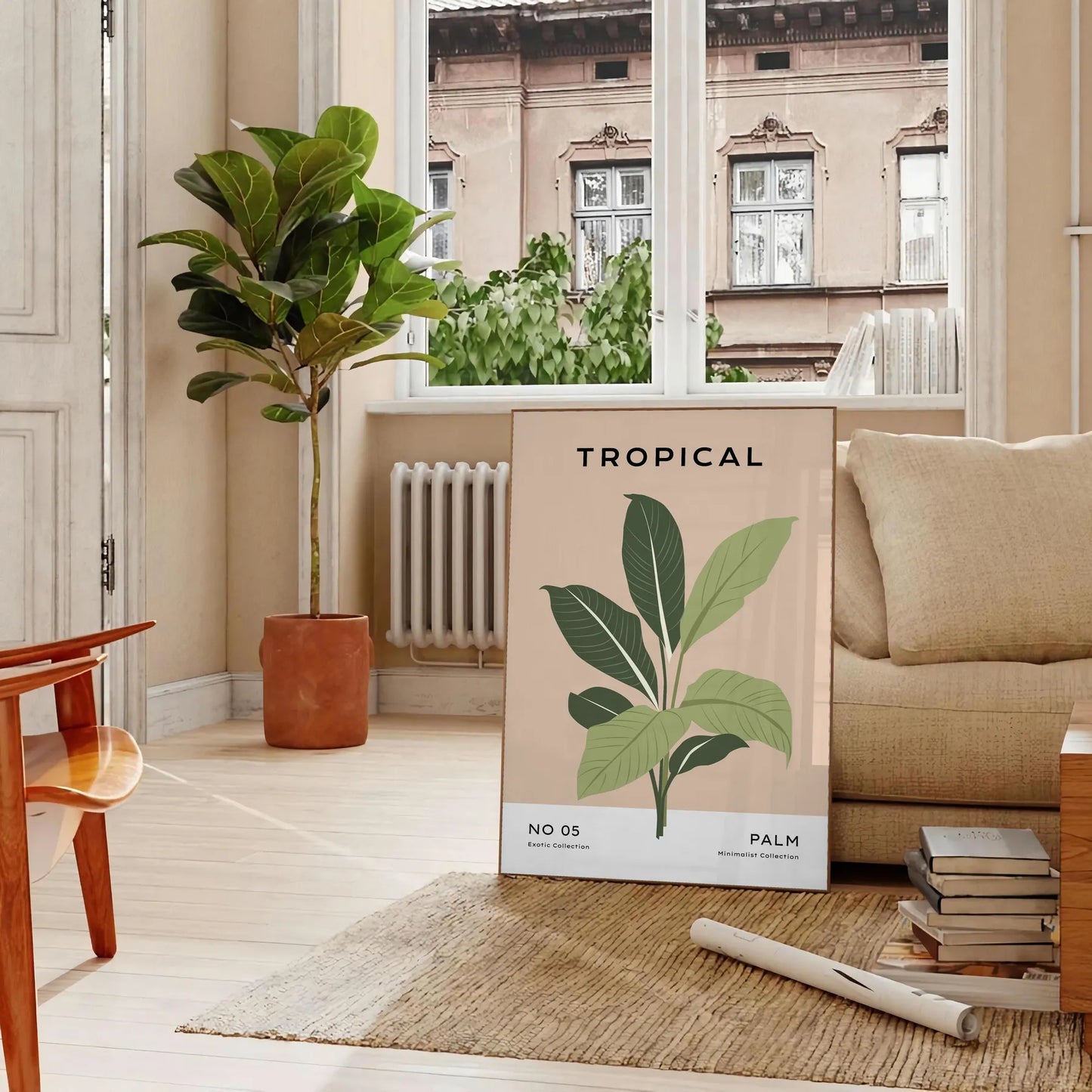 nature space stunning plant poster gray brown tones elegant wall art perfect gift lover unframed formats ideal room decor today