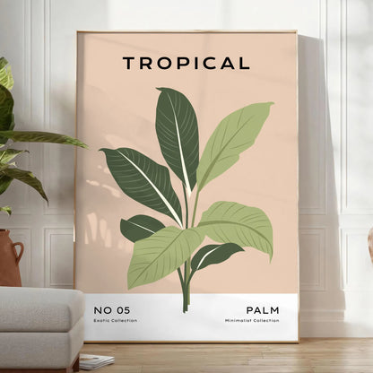 nature space stunning plant poster gray brown tones elegant wall art perfect gift lover unframed formats ideal room decor today